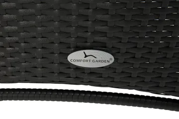 Thor Matgrupp Ø140 + 6 Jenny Ställbar Fåtölj - Svart - Products - Utemöbler & utemiljö - Utegrupp - Matgrupp utomhus