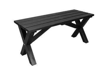 Lietinna Utebänk 100 cm - Svart - Products - Utemöbler & utemiljö - Utesoffa - Trädgårdsbänk & utebänk