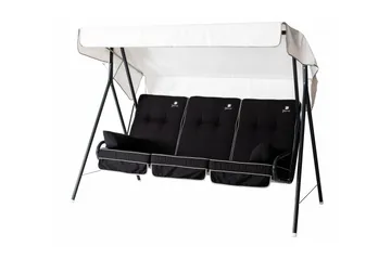 Suvi 71B-1 3-sits Hammock Grå/Svart - Varax - Products - Utemöbler & utemiljö - Utesoffa - Hammock