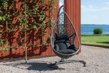 Hillerstorp Droppen Hängstol Utomhus 120x125 cm - Svartvit - Products - Utemöbler & utemiljö - Utestol & trädgårdsstol - H ängfåtölj & hängstol utomhus