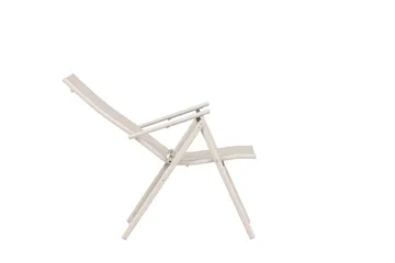 Sanna Positionsstol Utomhus med fällbar rygg i stål - Beige - Products - Utemöbler & utemiljö - Utestol & trädgårdsstol - Positionsstol